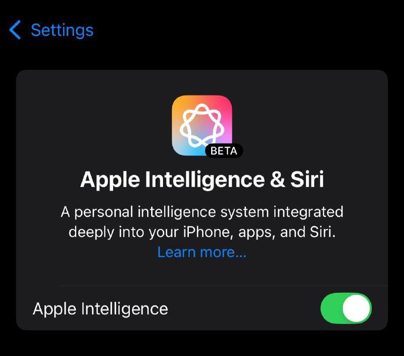 iOS&iPadOS 18.1发布，推出Apple Intelligence此次更新引入了由 Apple Intelligence 提供支持的首组功能